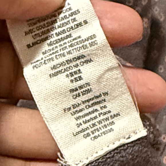 Free people modern Kimono maxi dress  batik Brown Women's Dress Sz 6 - Picture 9 of 9